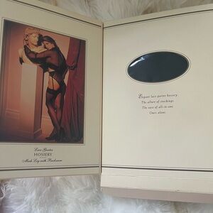 Victoria's Secret vintage garter & mesh thigh-high stockings ( one-piece)